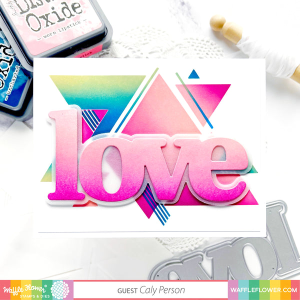 Waffle Flower - Stencil Duo - Layered Triangles