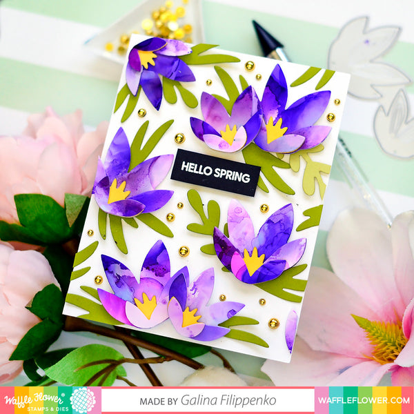 Waffle Flower - Layered Crocus die