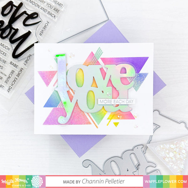 Waffle Flower - Stencil Duo - Layered Triangles