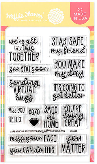 Waffle Flower - Safe at Home stamp set