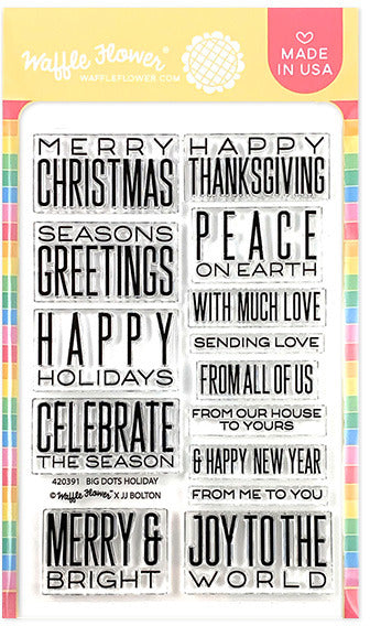Waffle Flower - Big Dots Holiday stamp set
