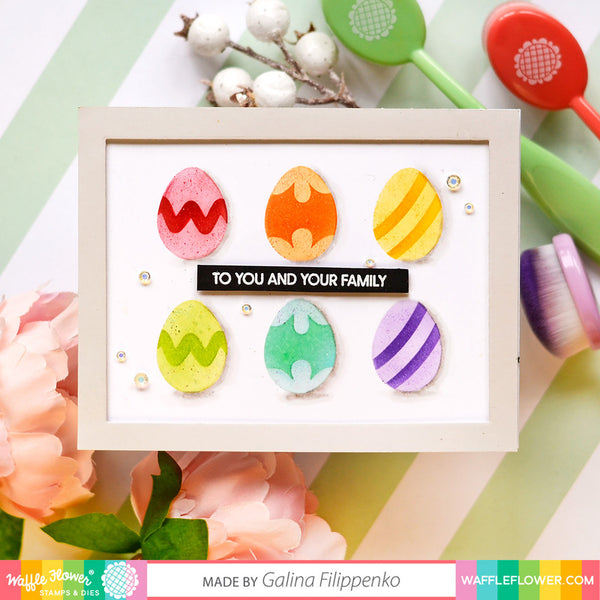 Waffle Flower - Mini Eggs Stencil