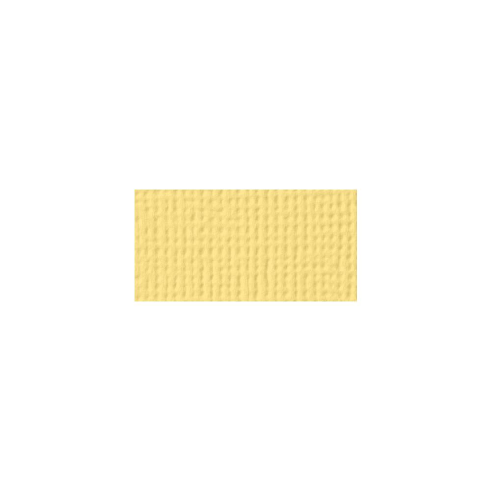 American Crafts - 12x12 Textured Cardstock - Banana