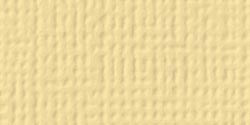 American Crafts - 12x12 Textured Cardstock - Butter