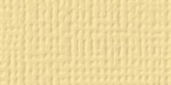 American Crafts - 12x12 Textured Cardstock - Butter