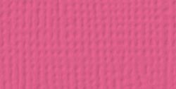 American Crafts - 12x12 Textured Cardstock - Raspberry