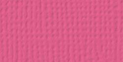 American Crafts - 12x12 Textured Cardstock - Raspberry