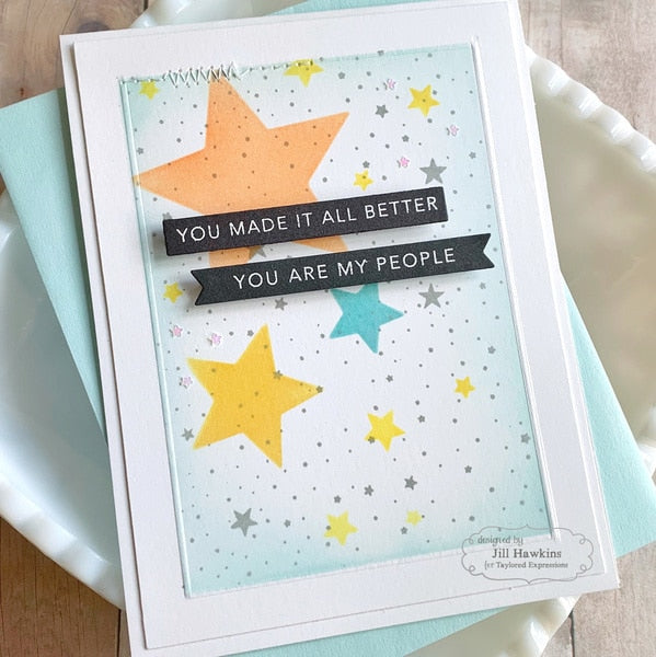 Taylored Expressions - 6x6 Masking Stencil - Stars