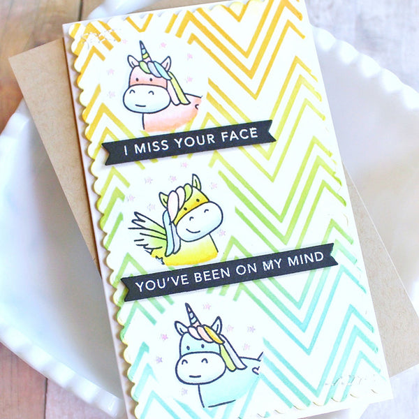 Taylored Expressions - Mini Slim Masking Stencil - Zig Zag