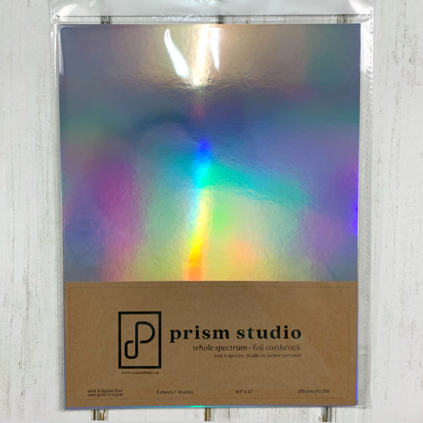 Bazzill Foil Cardstock 12X12-Rainbow Holographic