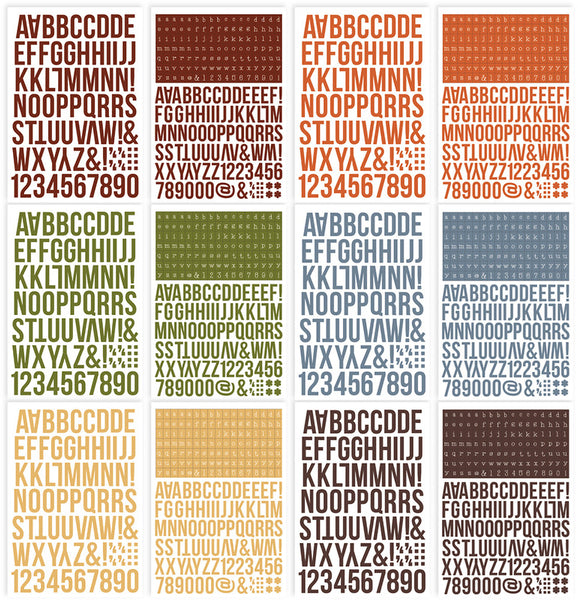 Simple Stories - Colour Vibe - Fall Alpha Sticker Book