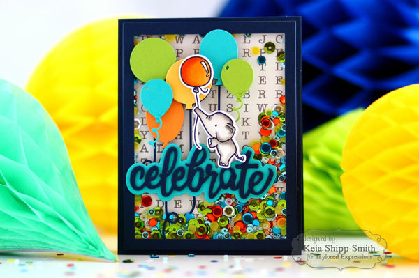 Taylored Expressions - Celebrate Script Backer die