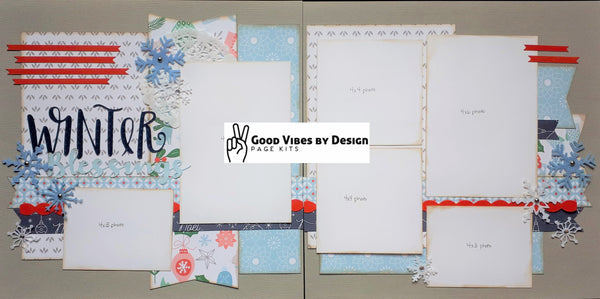 Good Vibes By Design - Winter Blessings - Page Kit