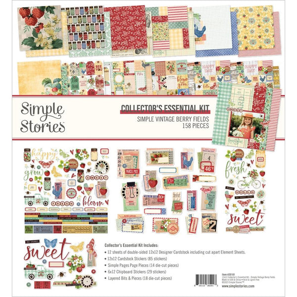 Simple Stories - Simple Vintage Berry Fields -  Collector's Essential Kit