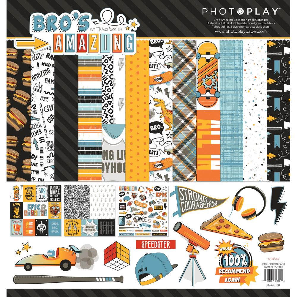 PhotoPlay - Bro's Amazing  - 12 x 12 Collection Pack