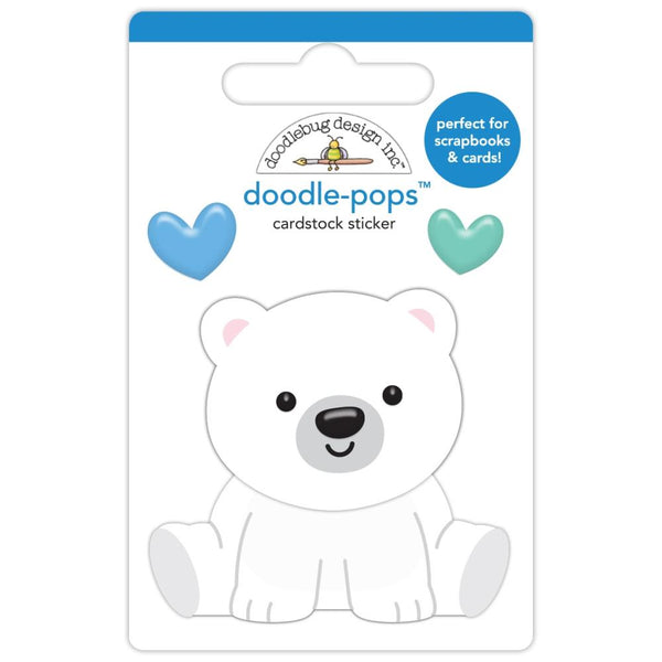 Doodlebug Design - Doodle-Pops - Beary Loveable Cardstock Sticker
