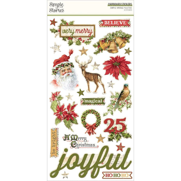 Simple Stories - Simple Vintage Yuletide - 6 x 12 Chipboard Stickers