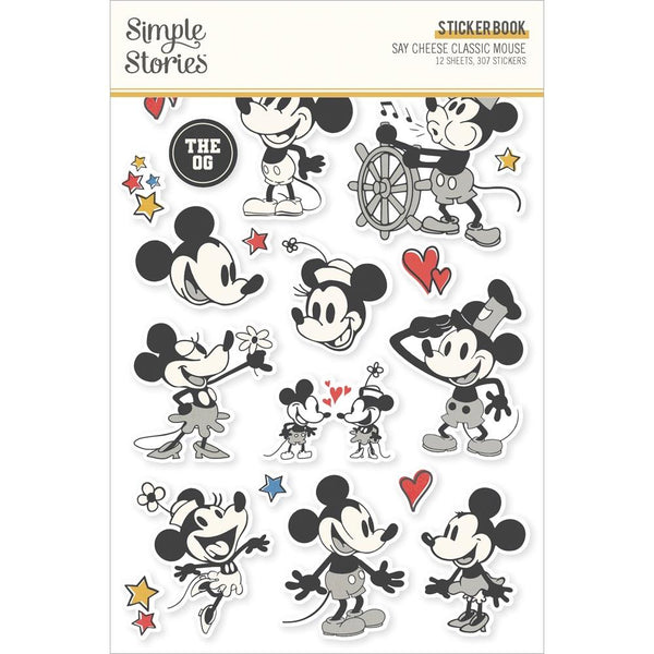 Simple Stories - Say Cheese - Classic Mouse Sticker Book