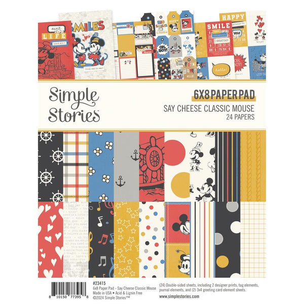 Simple Stories - Say Cheese - Classic Mouse 6 x 8 Paper Pad