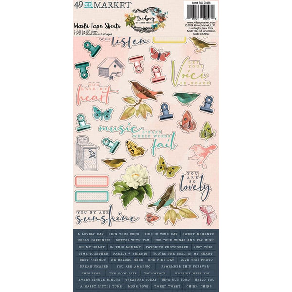 49 & Market - Birdsong - Washi Tape Sheets