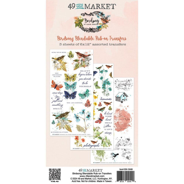 49 & Market - Birdsong - Blendable Rub-On Transfers