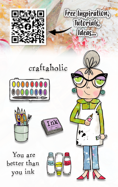 AALL & Create - Craftaholic Dee - A7 clear stamp set 1136