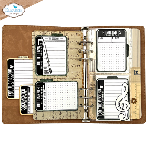 Elizabeth Craft Designs - Planner Essentials - Library Pockets Filler Cards die set