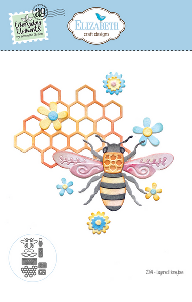 Elizabeth Craft Designs - Everyday Elements - Layered Honeybee die set