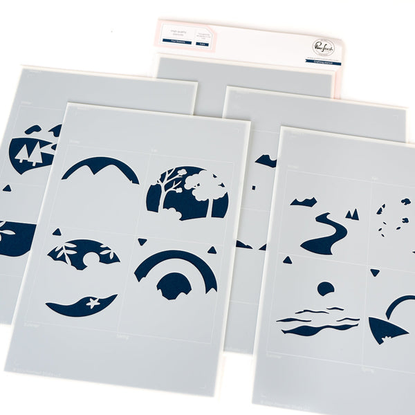 Pinkfresh Studio - Four Seasons Stencil set