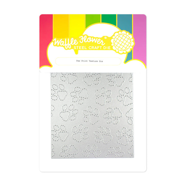 Waffle Flower - Paw Print Texture die