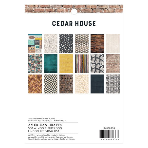 American Crafts - Cedar House - 6 x 8 Paper Pad
