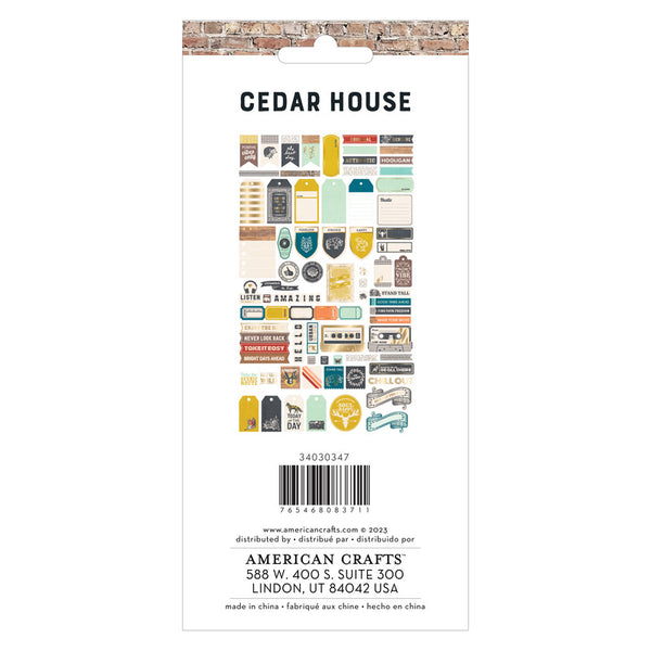 American Crafts - Cedar House - Journaling Ephemera Pack