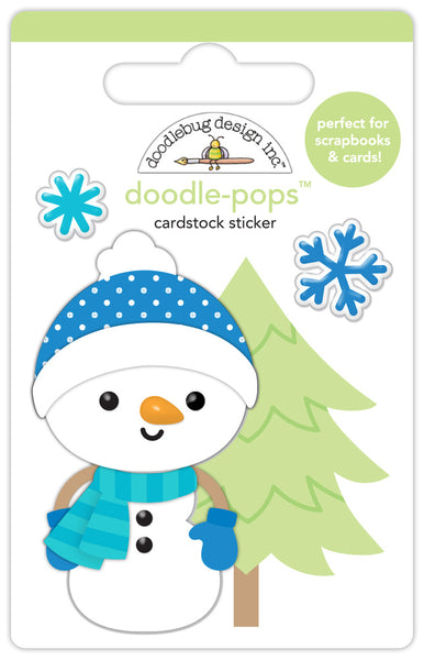 Doodlebug Design - Doodle-Pops - Snow Cute Cardstock Sticker