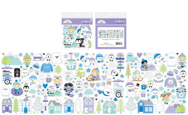 Doodlebug Design - Snow Much Fun - Odds & Ends Ephemera Pack