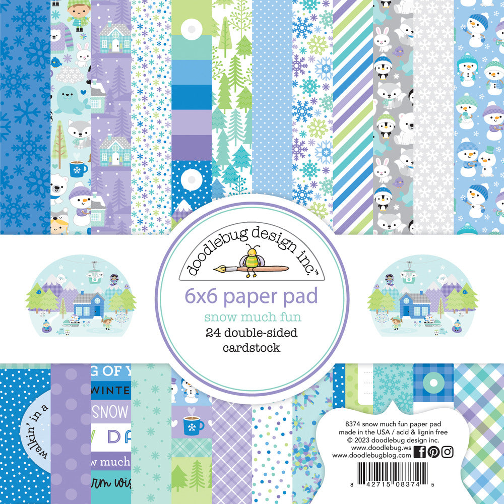 Doodlebug Design - Snow Much Love - 6 x 6 paper pad