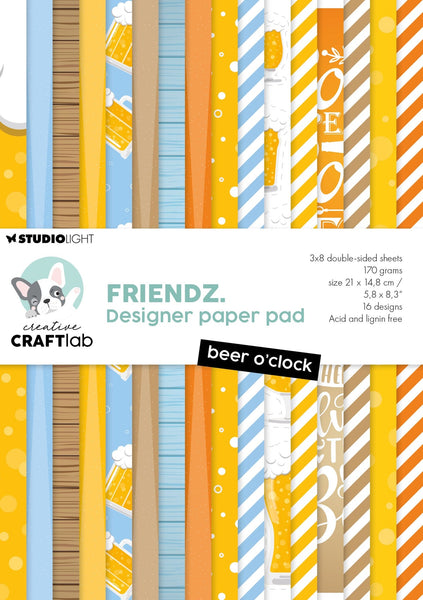 Studio Light - Creative Craft Lab - Beer O'Clock paper pad