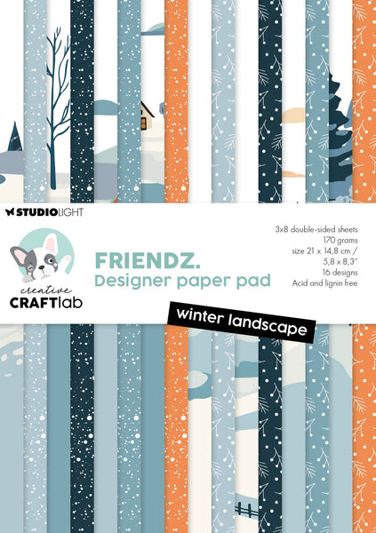 Studio Light - Creative Craft Lab - Winter Landscape Paper Pad