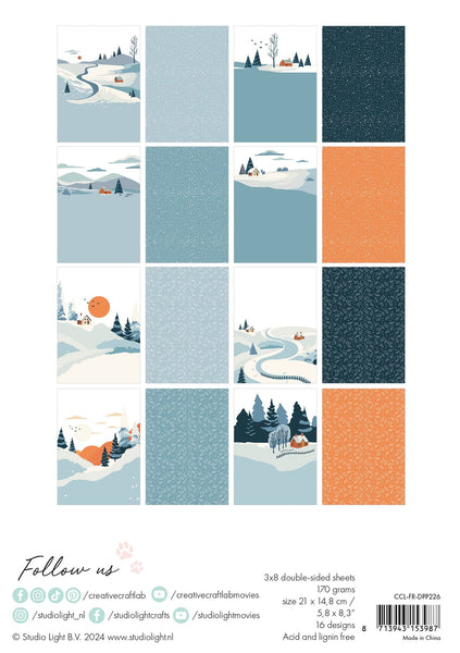 Studio Light - Creative Craft Lab - Winter Landscape Paper Pad