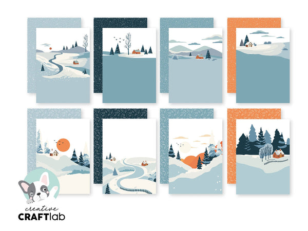 Studio Light - Creative Craft Lab - Winter Landscape Paper Pad