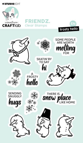 Studio Light - Creative Craft Lab -  Frosty Hello stamp set