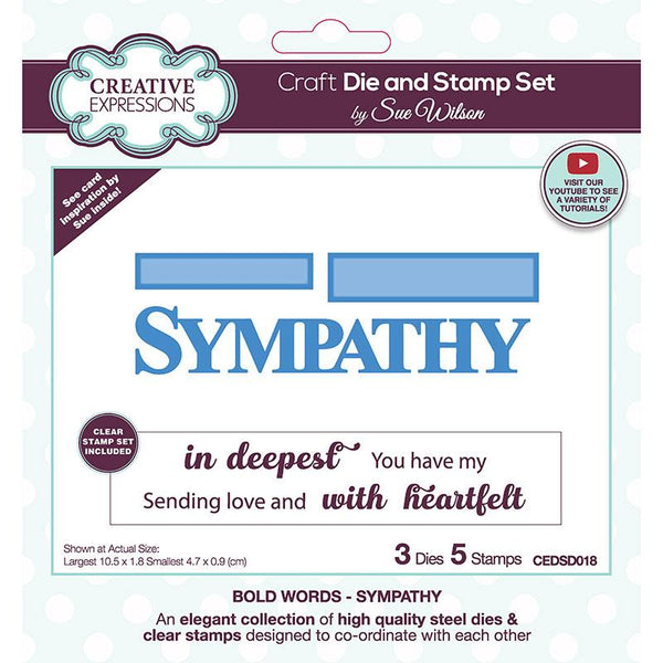 Creative Expressions - Craft Die & Stamp Set - Sympathy