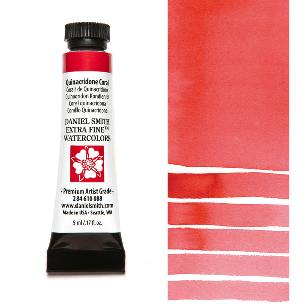 Daniel Smith - Extra Fine Watercolor Tube - 5ml Quinacridone Coral