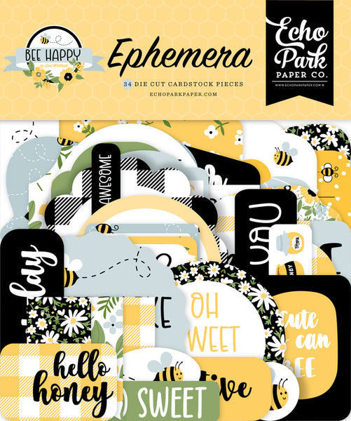 Echo Park - Bee Happy - Ephemera Pack