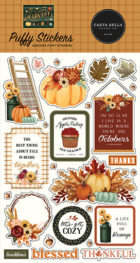 Carta Bella - Harvest - Puffy Stickers