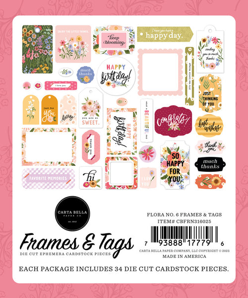 Carta Bella - Flora No. 6 - Frames & Tags Pack