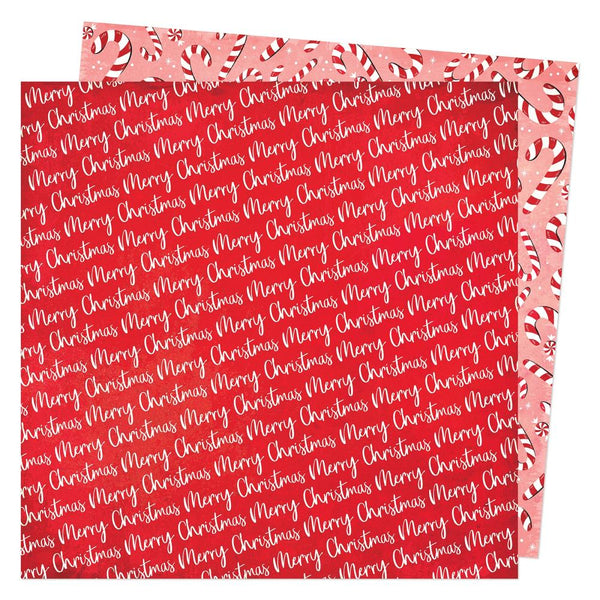 Vicki Boutin - Peppermint Kisses - Merry Christmas Pattern Paper
