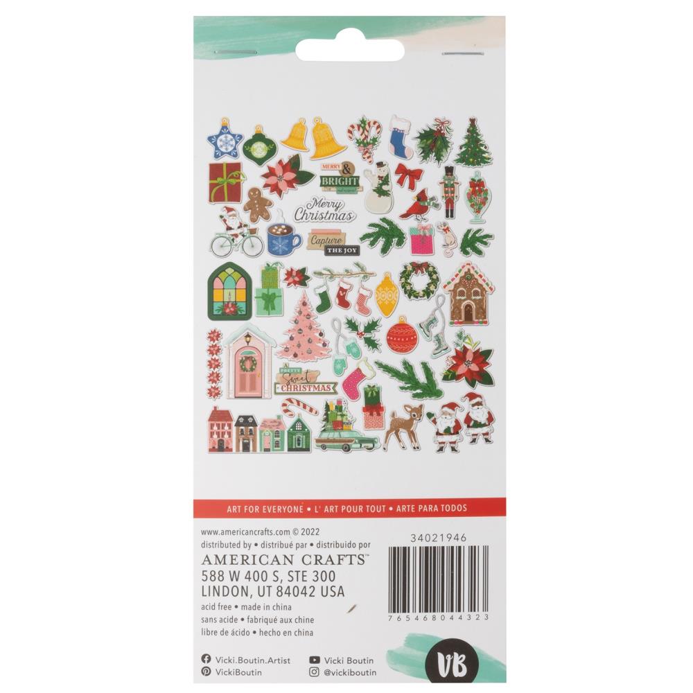Vicki Boutin Peppermint Kisses Christmas Clear Acrylic Stamps