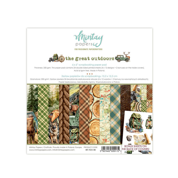 Mintay Papers - The Great Outdoors - 6 x 6 Paper Pad