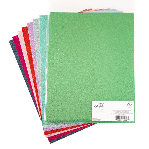 Pinkfresh Studio - Glitter Cardstock - Colour Sampler