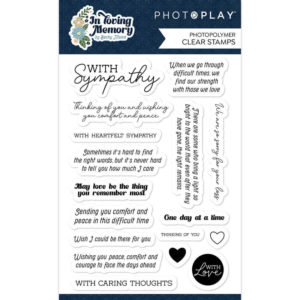 Photoplay Paper - Say It With Stamps - In Loving Memory stamp set